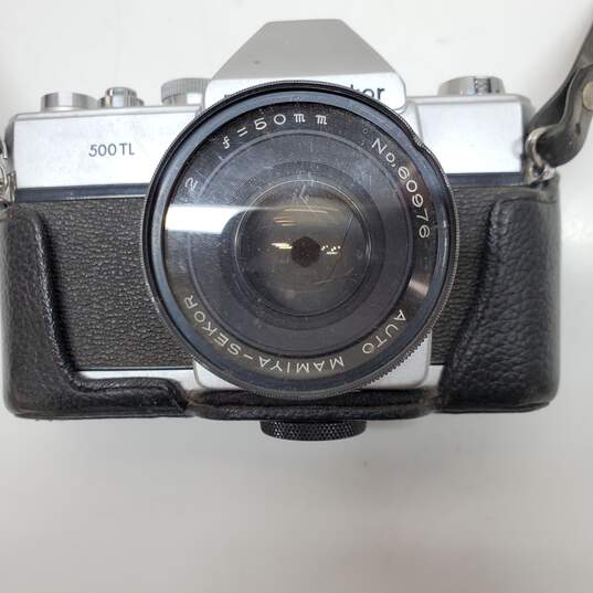 Vintage Mamiya/Sekor 500 TL 35mm Film Camera with 50mm f/2 Lens image number 5