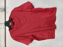 Women's Red V-Neck Shirt Sz L