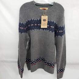 Boston Traders Men's Luxury Vintage Gray Wool Blend Knit Sweater Size XXL - NWT