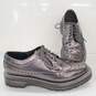 Dr. Martens 13619 In Pewter Spectra Patent Leather Brogue Shoes Size 5M/6L image number 1