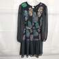 Cynthia Rowley Inverness Mixed Media Bell Sleeve Multicolor Dress Women's Size 2 NWT image number 1