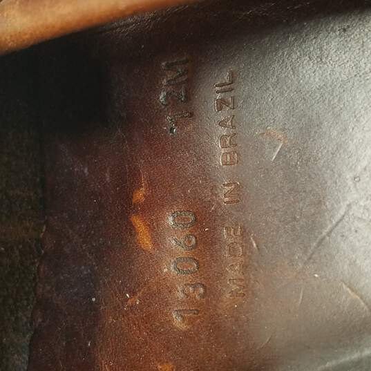 Cole Haan Men's Brown Leather Fringe Tassle Loafers Size 12 image number 8