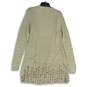 FietsVoor2 Womens Tan Knitted Long Sleeve Open Front Cardigan Sweater Size XL image number 2