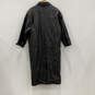Mens Black Leather Thinsulate 3/4 Sleeve Long Trench Coat Size XL image number 2