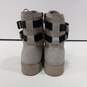 Timberlands Women's A24QG Dove Grey Double Buckle Jayne Combat Boots Size 8.5 image number 4