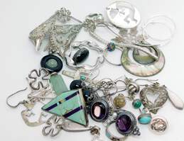 925 Sterling Silver Scrap & Stone Jewelry Lot 144.4g alternative image
