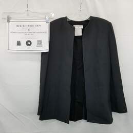 AUTHENTICATED Balenciaga Dark Gray Blazer Jacket Wms Size 40