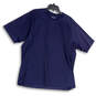 Mens Blue Short Casual Sleeve Crew Neck Pullover Athletic T-Shirt Size XL image number 1