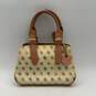 Dooney & Bourke Womens Yellow Inner Pocket Logo Charm Double Handle Handbag image number 1
