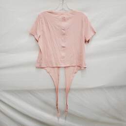 Lululemon Athletica WM's Light Pink Tie Crop Blouse Size 6 alternative image
