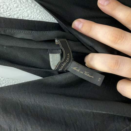 NWT BCBGMaxazria Womens Black Scoop Neck Sleeveless Maxi Dress Size XS image number 3