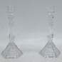 Pair of Tiffany & Co. Crystal Hampton 9in. Candlesticks Candle Holders image number 1
