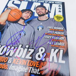 Minnesota Timberwolves Ricky Rubio/Kevin Love Signed Slam Magazine Cover alternative image