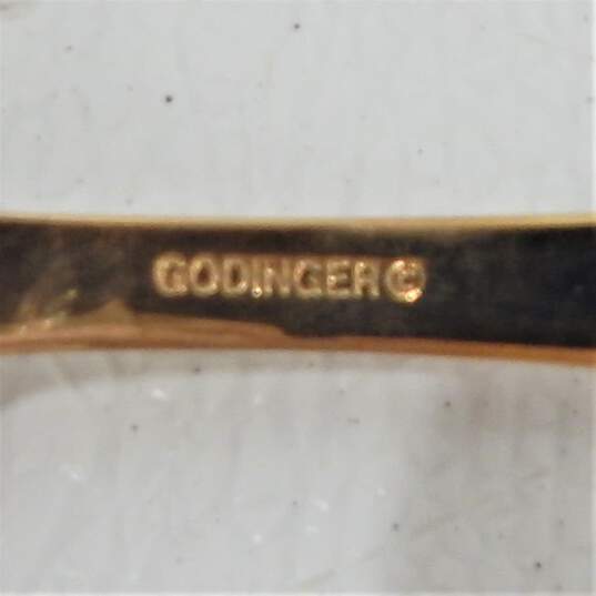 Godinger Golden Olde Bouquet Gold Plated Flatware Set for 12 image number 10
