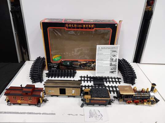 New Bright Gold Rush Express Train Set IOB image number 2