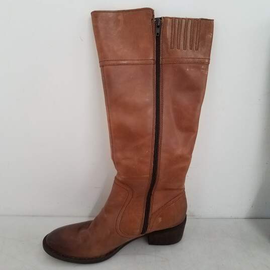 Born Fannar Knee High Tan Leather Boots Women Sz 9M image number 5