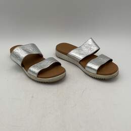 Ugg Womens ZYLE Metallic Silver Open Toe Slip-On Slide Sandals Size 7 alternative image