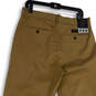 NWT Mens Tan Flat Front Pockets Relaxed Fit Straight Leg Chino Pants 32/32 image number 4