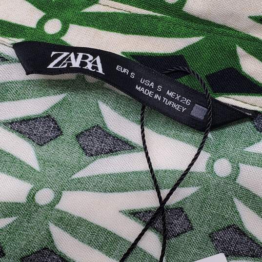 Zara Geometric Print Blouse Size Small image number 4