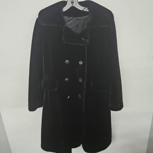 Borgazia Black Faux Fur Coat image number 1