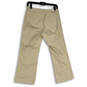 NWT Womens Beige Flat Front Straight Leg Trouser Pants Size 2 image number 2