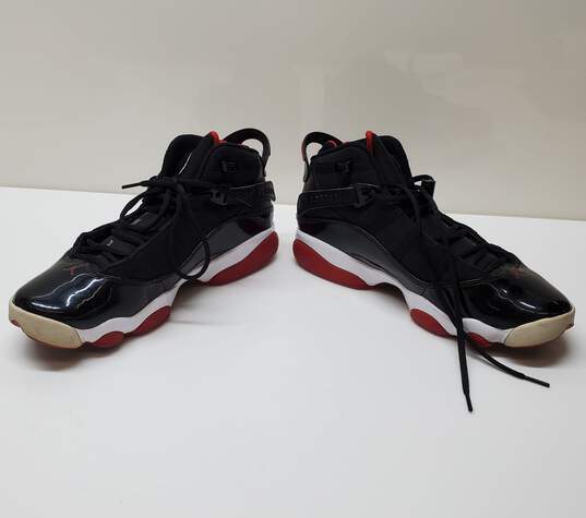 Nike Air Jordan 6 Rings Bred Black Varsity Red White Size 9.5 image number 4