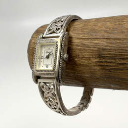 Designer Brighton Hamilton Silver-Tone Analog Dial Quartz Wristwatch