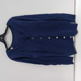 Women's Michael Kors Prussian Blue Blouse Size L