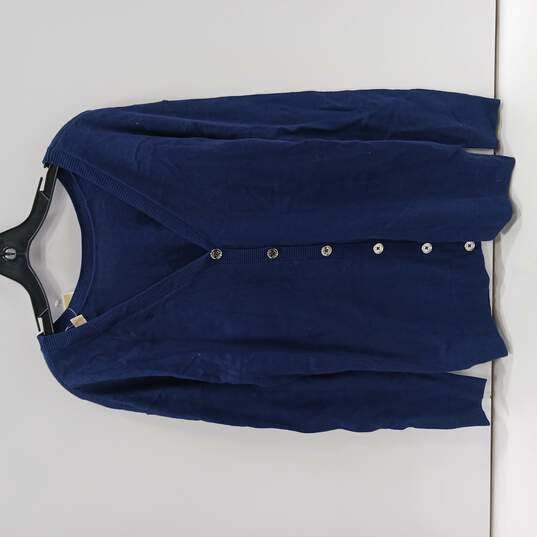 Women's Michael Kors Prussian Blue Blouse Size L image number 1