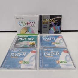Verbatim DVD-R & Memorex, Maxwell CD-R Blank Discs Assorted 8pc Packs Lot