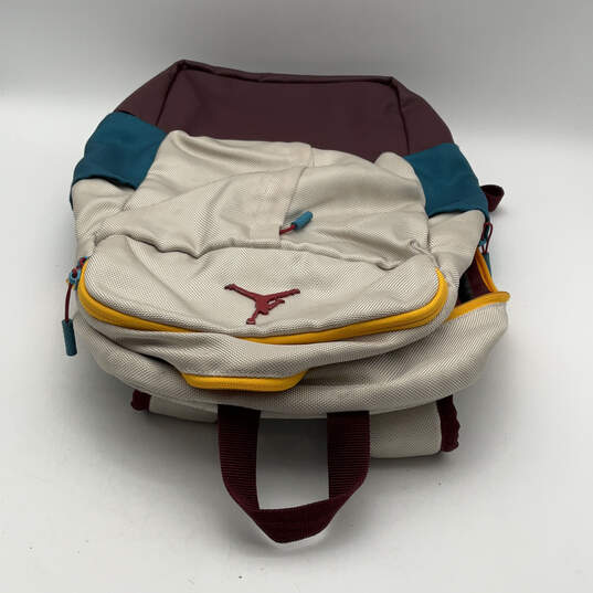 Mens Multicolor Air Jordan Adjustable Strap Inner Pocket Zipper Backpack image number 4