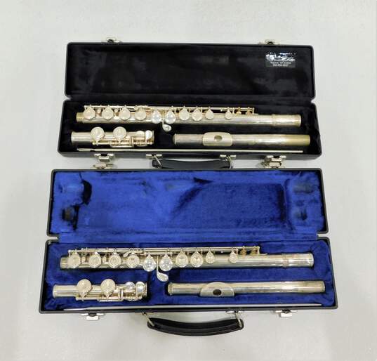 Gemeinhardt 22SP and Emerson EF1 Student Flutes w/ Accessories (Set of 2) image number 2