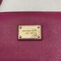 Womens Purple Leather Card Holder Zip Wristlet Wallet image number 2