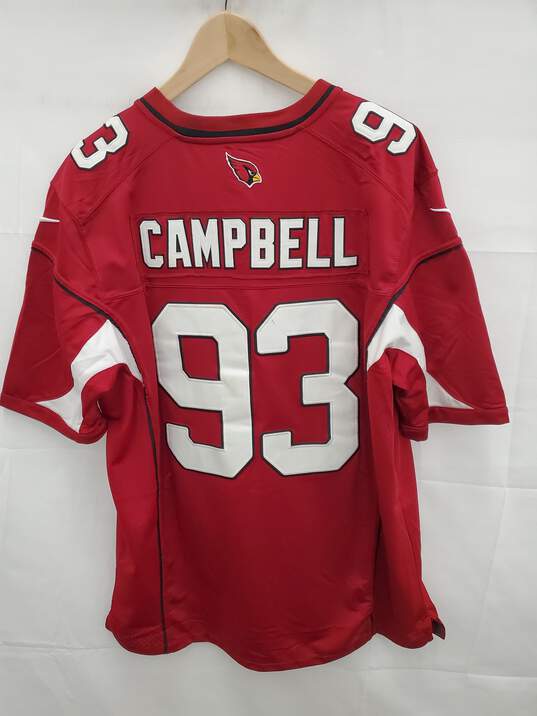 Used Men Calais Campbell #93 Arizona Cardinals Nike NFL Jersey Size-L image number 2