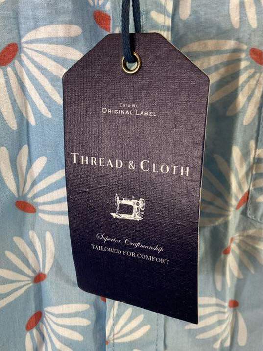 Thread & Cloth Blue Floral T-shirt - Size Medium image number 3