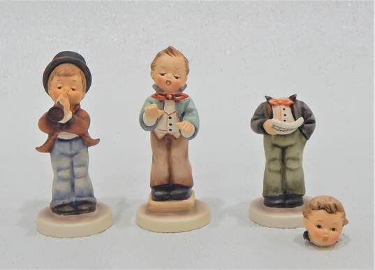 Vintage Goebel Boys Chorus Singer Conductor Serenade Set of 3 Figurines image number 1
