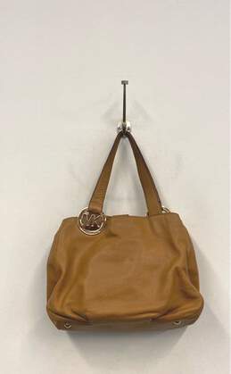 Michael Kors Fulton Tan Leather Shoulder Tote Bag alternative image