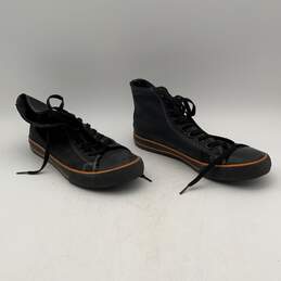 Harley Davidson Mens Nathan D93816 Black Orange Lace Up Sneaker Shoes Size 8.5 alternative image
