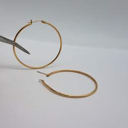 OR 14k Gold 2 inch Tubular Hoop Earring 2.4g