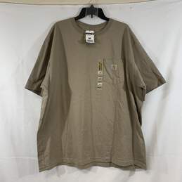 Men's Taupe Carhartt Original Fit Pocket T-Shirt, Sz. XL