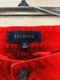 Women's Red Corduroy Talbots Dress Pants Size: 12 image number 3