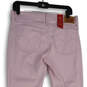 NWT Womens Pink Mid Rise Slim Fit 710 Super Skinny Leg Jeans Sz 12M W31 L30 image number 4
