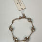 NWT Desginer Kate Spade Gold-Tone Marmalade Crystal Ball Chain Bracelet image number 1