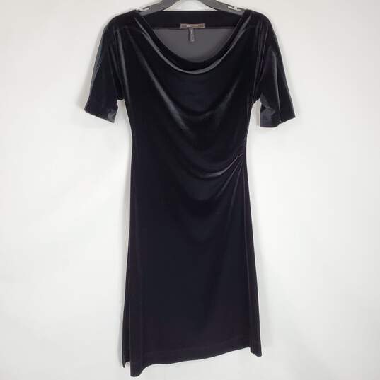 BCBG Maxazria Women Black Velvet Dress XS image number 1
