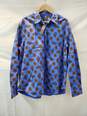 J. Crew Long Sleeve Blue Paisley Twill Button Up Shirt Men's Size XL NWT image number 1