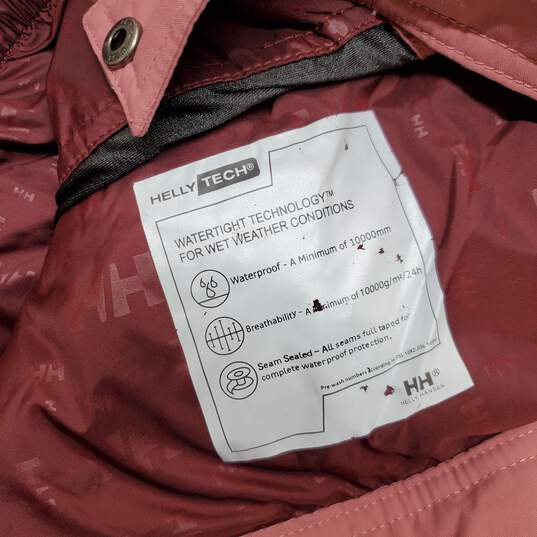 Helly Hansen Helly Tech Pink Full Zip Hooded Jacket Size L image number 4