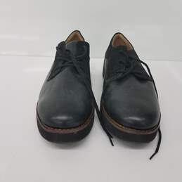 Wm Softwalk Willis Oxford Wedge Shoes Leather Black Sz 18 L alternative image