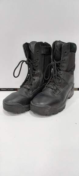 5.11 Men's Black Leather Tactical Boots Size 8