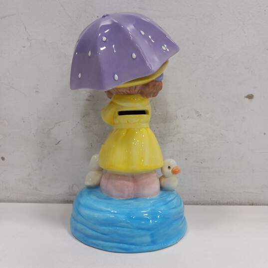 Precious Moments Saving For A Rainy Day Ceramic Bank Figurine image number 4