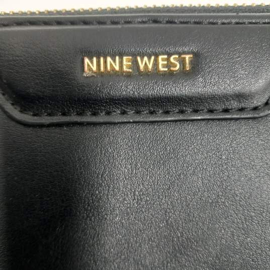 Nine West Black Zip Around Women's Wallet image number 4